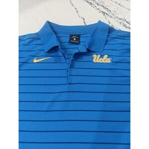 UCLA Bruins Nike Dri-Fit Polo Men's Large Blue/Striped Team Golf